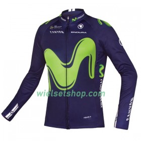 Wielershirt 2017 Movistar Team N001 Lange Mouw